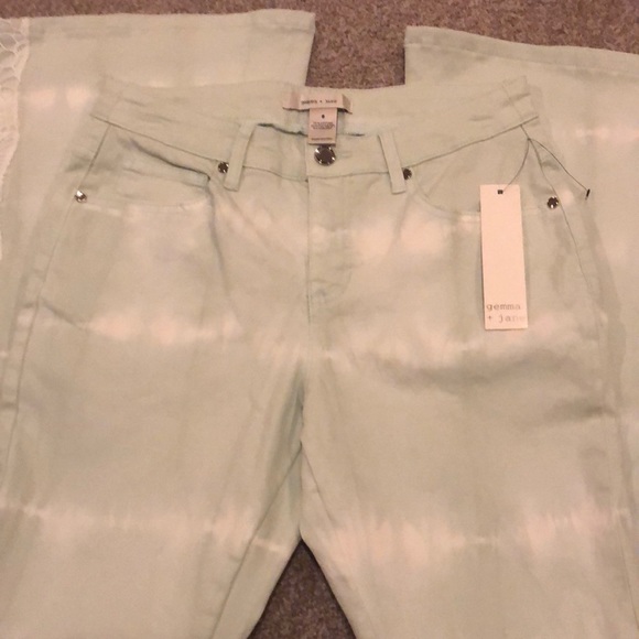 Gemma & Jane Soft Mint Pants NWT - Picture 1 of 3